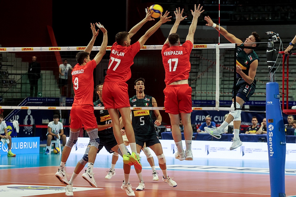 Fipav Cup Men Elite: Italia vincente all’esordio, 3-1 contro la Turchia