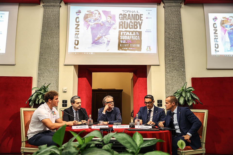 Torino accoglie di nuovo il grande rugby: Italia-Sudafrica all’Allianz Stadium