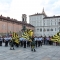 La seconda parte del Corteo storico in marcia verso piazza Castello