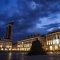 L'accensione del Farò in piazza Castello durante la vigilia di San Giovanni