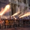 L'accensione del Farò in piazza Castello durante la vigilia di San Giovanni
