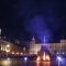 L'accensione del Farò in piazza Castello durante la vigilia di San Giovanni