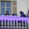 Le esibizioni dai balconi affacciati su piazza Vittorio Veneto durante il Vertical Stage Block Party, uno degli eventi musicali della festa patronale.