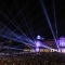 Le esibizioni dai balconi affacciati su piazza Vittorio Veneto durante il Vertical Stage Block Party, uno degli eventi musicali della festa patronale.