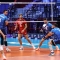 Un momento del quarto di finale tra Slovenia e Belgio della CEV EuroVolley 2026, andato in scena al Palavela di Torino