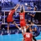 Un momento del quarto di finale tra Slovenia e Belgio della CEV EuroVolley 2026, andato in scena al Palavela di Torino