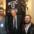 Il Sindaco Fassino coni dj Sergio Ricciardone e Roberto Spallacci