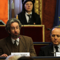 Il Professore Bruno Maida e il vicepresidente del Consiglio Regionale del Piemonte, Roberto Placido