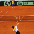 Bolelli e Fognini durante l\'allenamento