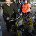 Il Sindaco prova una bicicletta di ToBike
