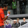Marin Cilic festeggia la vittoria contro Seppi