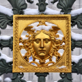 Dettaglio della cancellata di Palazzo Reale