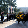 Un momento della cerimonia commemorativa al Cimitero Parco