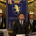 Giovanni Maria Ferraris apre la cerimonia commemorativa a Palazzo Civico