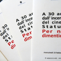 A 30 anni dall\'incendio del cinema Statuto. Per non dimenticare