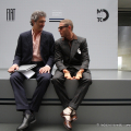 Benedetto Camerana, presidente del Museo Nazionale dell\'Automobile di Torino con Lapo Elkann