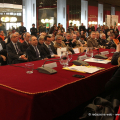 Un momento della conferenza al foyer del toro del teatro Regio