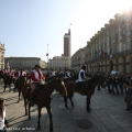 L\'arrivo in piazza Castello