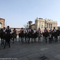 I Cavalieri schierati in piazza Castello