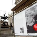 Posterheroes in piazza Carlo Alberto