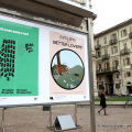 Posterheroes in piazza Carlo Alberto