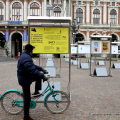 Posterheroes in piazza Carlo Alberto