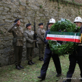 La corona delle Associazioni della Resistenza del Piemonte