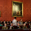 Gli studenti della scuola media Meucci in Sala Rossa
