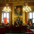 La cerimonia nella Sala Rossa di Palazzo Civico