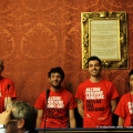 Le magliette dell\'ArciGay per sensibilizzare sul tema dell\'omofobia