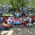 I bambini della scuola dell\'infanzia Violeta Parra presenti alla cerimonia