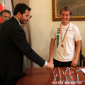 Un momento della premiazione