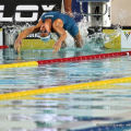 Federica Pellegrini alla partenza dei 200m dorso donne