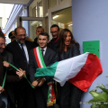 Lo scoprimento della targa della Sala Molinari