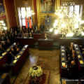 La cerimonia di commemorazione in Sala Rossa