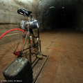 La bicicletta che permetteva di illuminare il rifugio