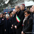 Le autorità presenti alla Lapide degli Ebrei