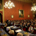 La Sala Rossa durante la celebrazione del Giorno della Memoria