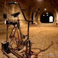 La bicicletta che permetteva di illuminare il rifugio