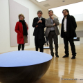 Ettore Spalletti con i direttori Anna Mattirolo (Maxxi - Roma), Danilo Eccher (GAM - Torino) e Andrea Viliani (Madre - Napoli)