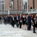 La delegazione dei ministri arriva alla Reggia