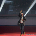 Mauro Berruto saluta il pubblico del Palavela