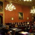 La cerimonia in Sala Rossa