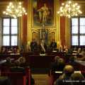 La cerimonia in Sala Rossa