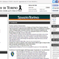 Il lutto cittadino sulla homepage del sito del Comune di Torino