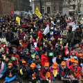 L\'arrivo in piazza Carignano