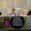 Un momento di incontro nello spazio della Regione Piemonte