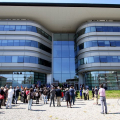 Il campus Einadi lungo il viale dedicato a Ottavio Mario Mai