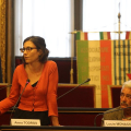 L\'intervento di Anna Todros, nipote di Alberto Todros, partigiano deportato a Mauthausen