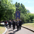 Il corteo nei viali del giardino Magistrati Caduti nella difesa dello Stato